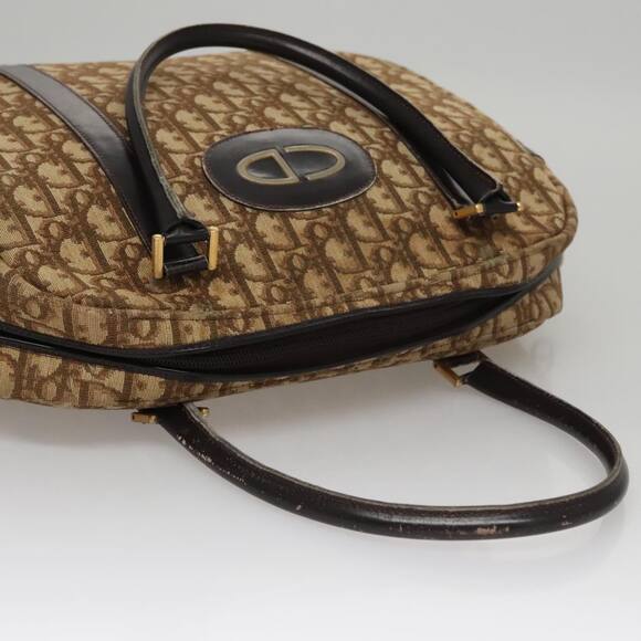 DIOR Trotter Canvas Hand Bag Brown - Picture 6 of 13